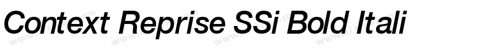 Context Reprise SSi Bold Italic字体转换
